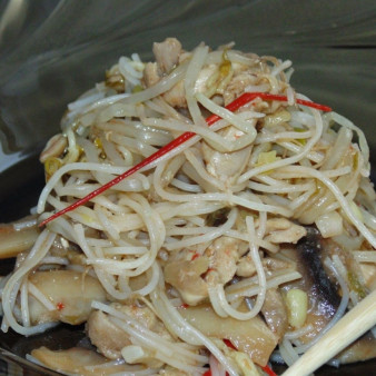 Мясо в кисло-сладком соусе с овощами