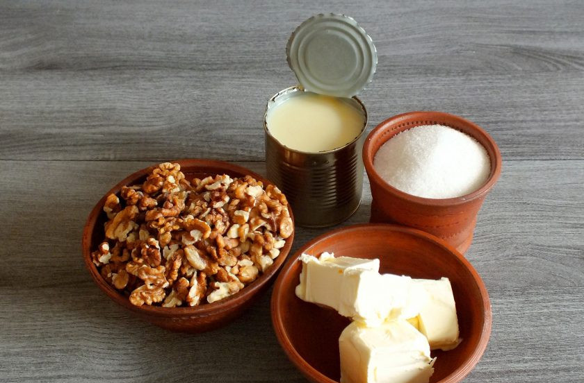 1. Этап. Сливочный щербет: Подготовьте необходимые ингредиенты.