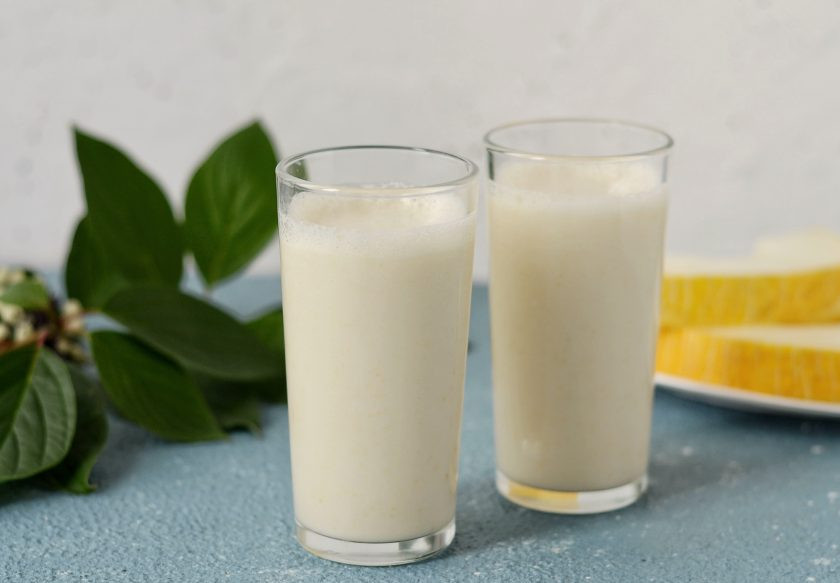 1. Этап. Дынное молоко: Дынное молоко готово, приятного аппетита!