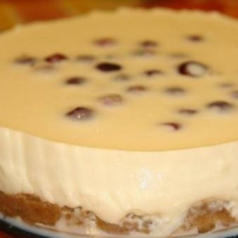 Чизкейк из творога без выпечки с желатином