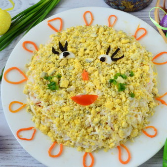 Салат Солнышко на Пасху