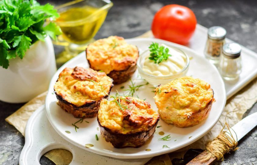 1. Этап. Маффины из курицы и кабачков: Приятного аппетита!