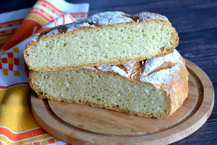 1. Этап. Кукурузный хлеб на дрожжах: Остывший хлеб можно подавать к столу, он очень вкусный, пышный, ароматный, приятного аппетита!