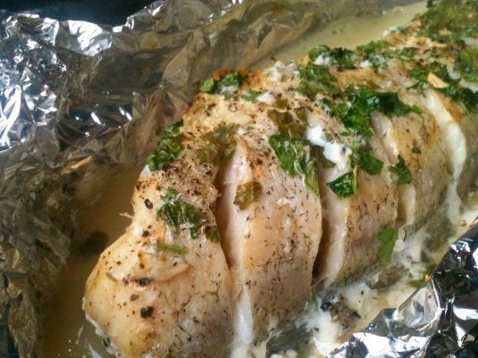 1. Этап. Треска в фольге в духовке: Треска в фольге в духовке готова. Приятного аппетита!