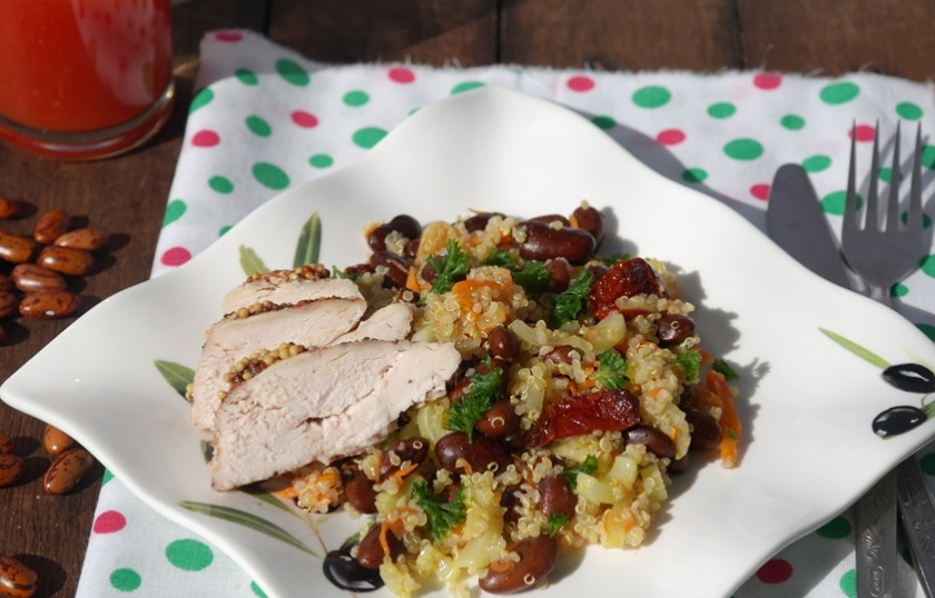 1. Этап. Киноа с овощами: Приятного аппетита!