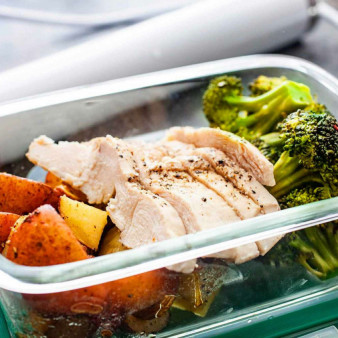 Sous Vide Chicken and Broccoli