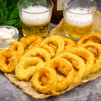 Лук в кляре к пиву