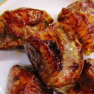 Шашлык из печенки