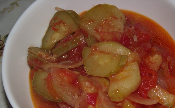 1. Этап. Кабачки по-литовски: 3. Готово! Можно остудить и подавать сразу...