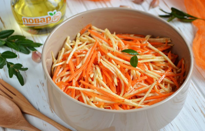 1. Этап. Салат с сельдереем: 7. Пробуйте!