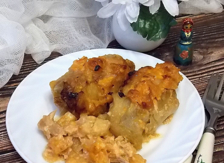 1. Этап. Голубцы Матрешки: Сразу подавайте.