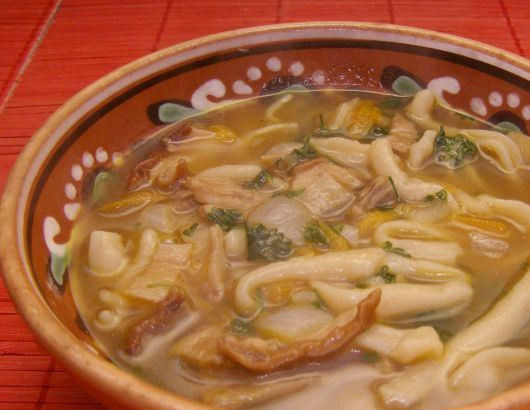 1. Этап. Грибная лапша из сушеных грибов: Приятного аппетита!