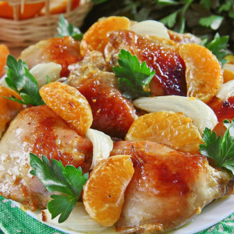 Курица в мандаринах