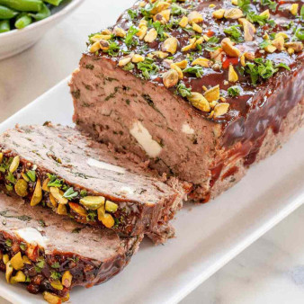 Greek Meatloaf with Spinach and Feta