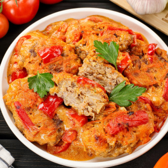 Ленивые голубцы с болгарским перцем