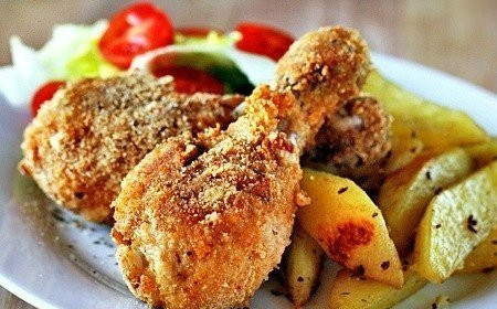 1. Этап. Курица в панировке в мультиварке: Приятного аппетита!