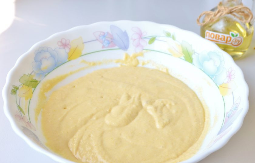 1. Этап. Корн-доги: 4. Готовое тесто оставьте на 5-10 минут.