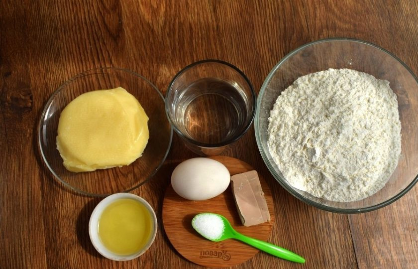 1. Этап. Хачапури по-имеретински классический: Подготовьте необходимые продукты.