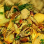 Вешенки, жареные с картошкой