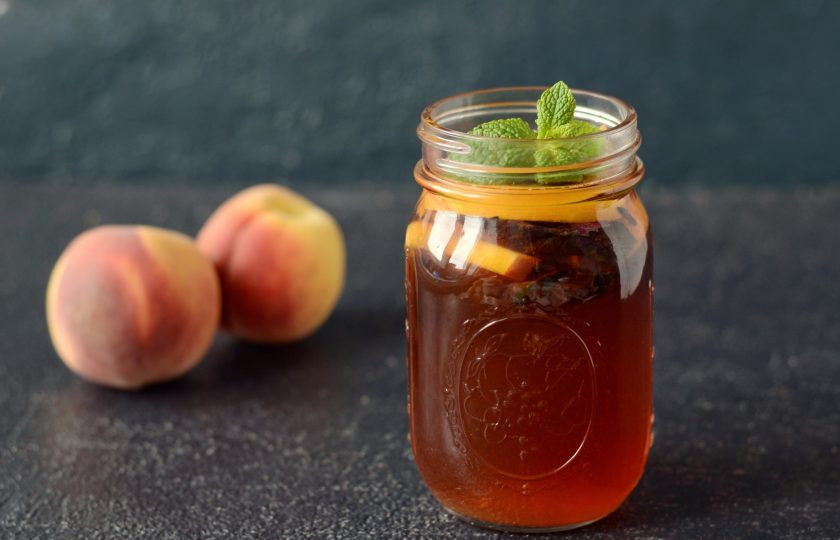 1. Этап. Персиковый чай: Персиковый чай готов, приятного аппетита!