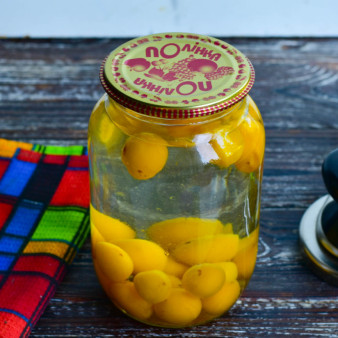 Компот из желтой алычи на зиму