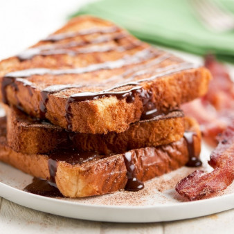 Тосты с Нутеллой и беконом