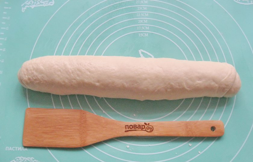 1. Этап. Белая глазурь для булочек: Сверните рулетом.