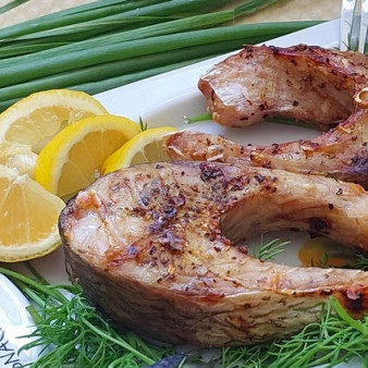 Лимонный жерех в аэрогриле