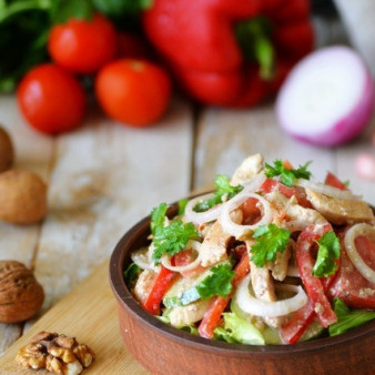 Салат Глехурад с индейкой