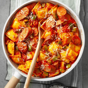 Ravioli with Sausage