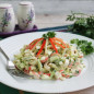 Салат из крабовых палочек с луком и зеленью