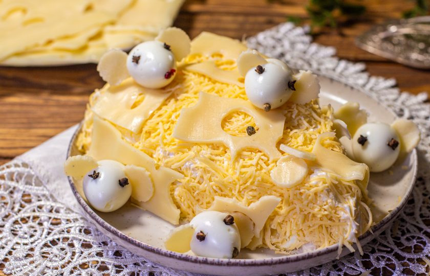 1. Этап. Салат Кусочек сыра: Приятного аппетита!