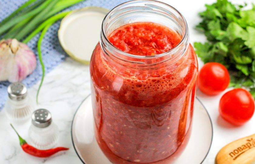 1. Этап. Бродячая аджика: За это время аджика активно выделит пену, 