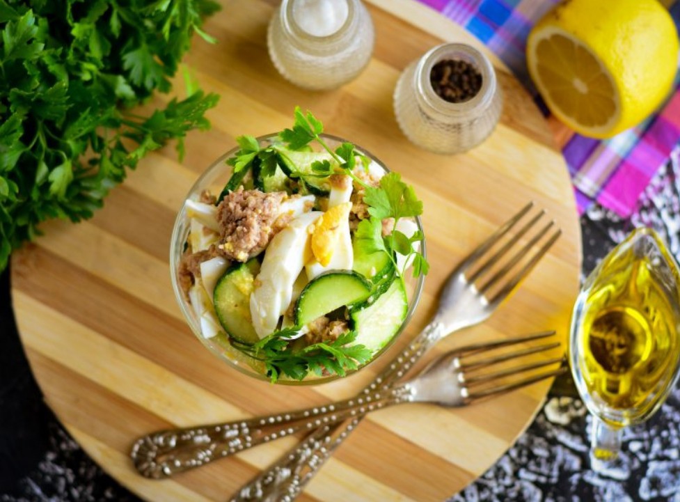 1. Stage. Canned Tuna Salad: Bon Appetit!!!