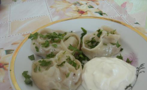 1. Этап. Манты по-таджикски: 4. Готово! Приятного аппетита!