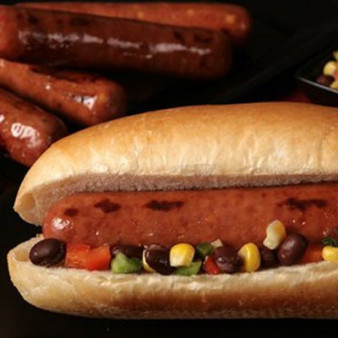 Turkey Pepper Jack Links with Corn Black Bean Salsa