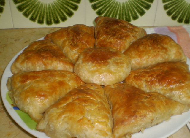 1. Этап. Самса в духовке: 10. Вот такая самса в духовке в домашних условиях у нас получается в результате.