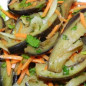 Жареные баклажаны с морковью и чесноком