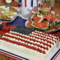 Flag Sheet Cake