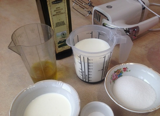 1. Этап. Итальянское мороженое с оливковым маслом: 1. Ингредиенты, которые нам понадобятся.