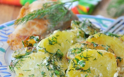 1. Этап. Картофель со сливками: Замечательная картошечка готова, и нам остается только выбрать, с чем мы будем ее кушать. И приятного всем аппетита!