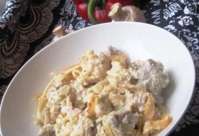 1. Этап. Гратен со свининой: Приятного аппетита!