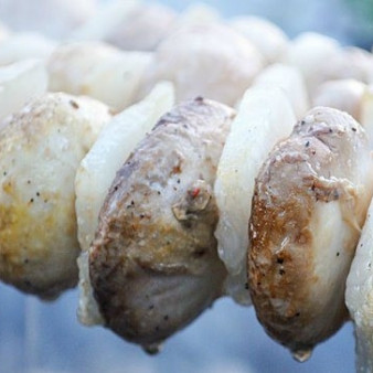 Шашлык из шампиньонов