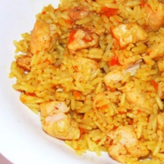 Плов в духовке с курицей