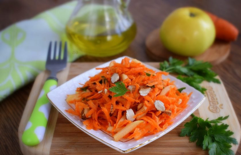 1. Этап. Салат из моркови и яблока: Приятного аппетита!
