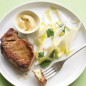 Pork Chops with Endive Salad and Caraway Mustard