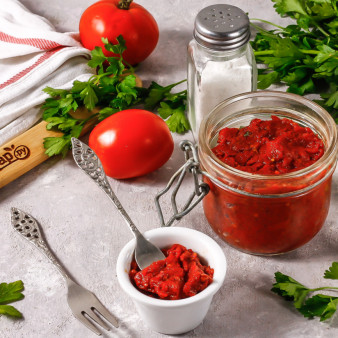 Томатная паста из запеченных помидоров на зиму