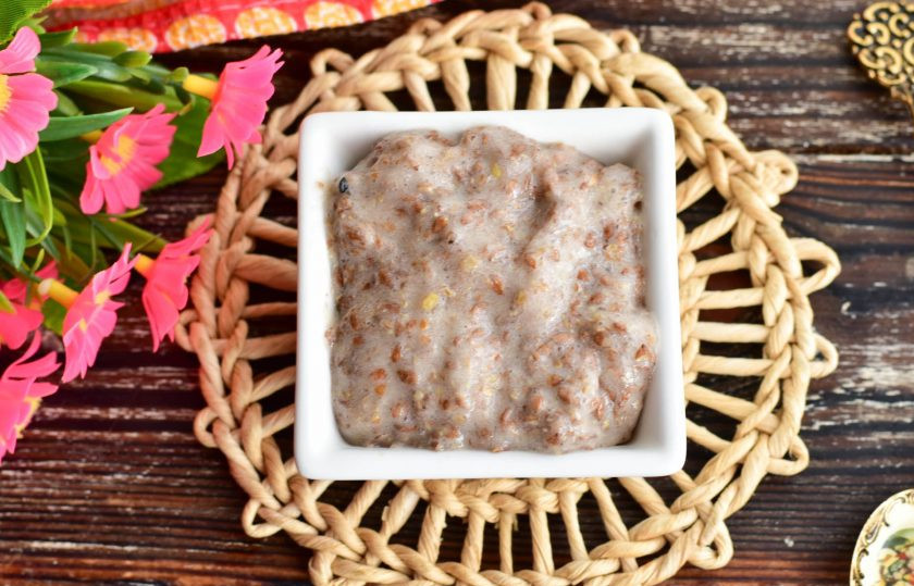 1. Этап. Льняная каша с бананом: Каша из льна с бананом готова! Приятного аппетита!