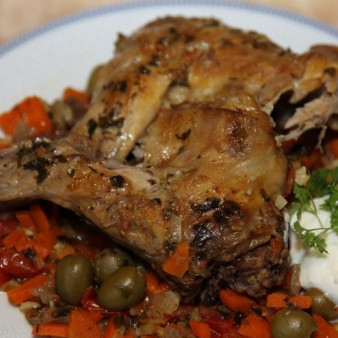 Кролик в вине