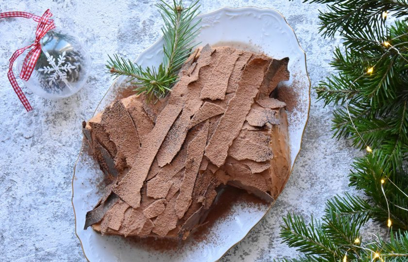 1. Этап. Торт Рождественское полено: Торт 